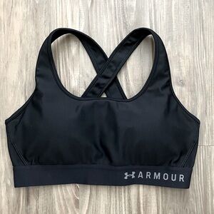 Under Armour Black crossback Sports Bra